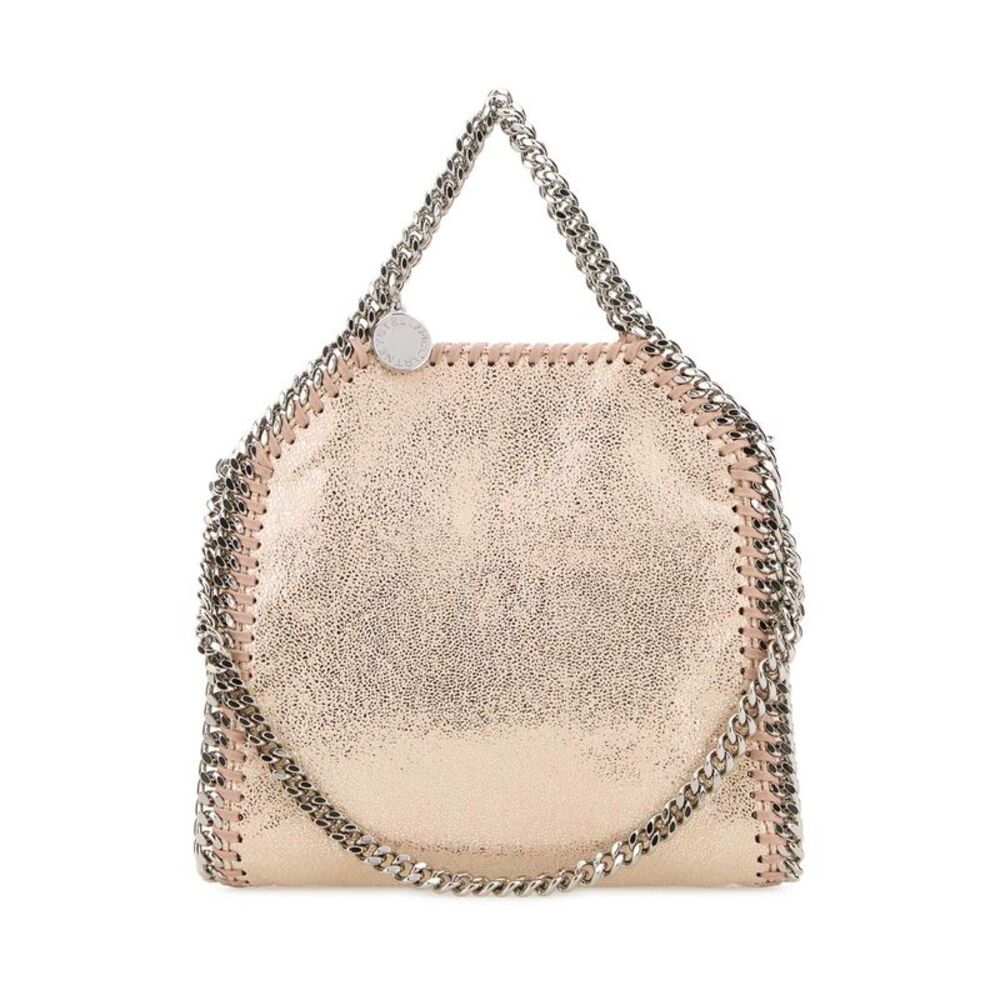 Stella Mccartney Women Pastel Pink Shaggy Deer Micro Falabella Handbag